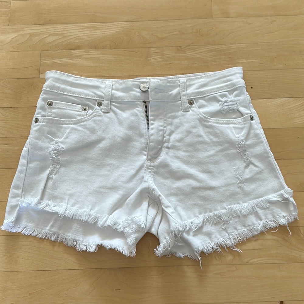 JustUSA White Denim Shorts